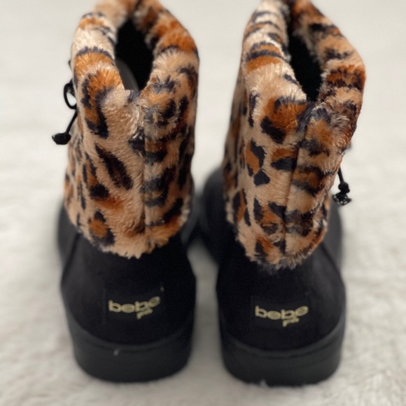 NWOT BEBE Girls Cheetah Print Boots - Picture 4 of 6